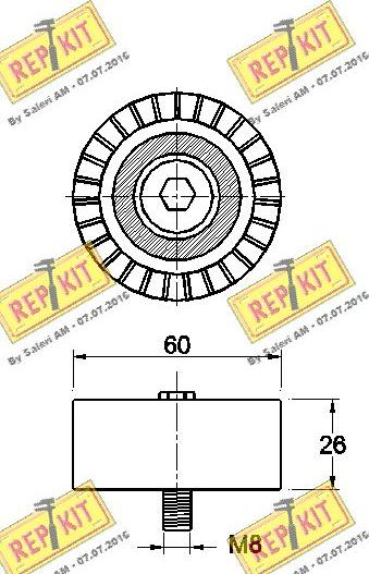 REPKIT RKT3417 - Ohjainrulla, moniurahihna inparts.fi