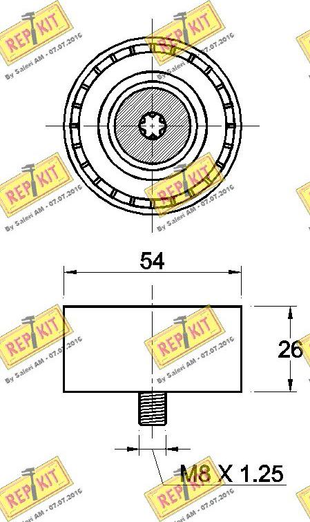 REPKIT RKT3653 - Ohjainrulla, moniurahihna inparts.fi