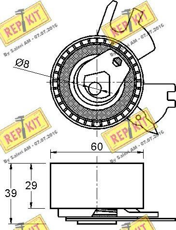 REPKIT RKT3243 - Kiristysrulla, hammashihnat inparts.fi