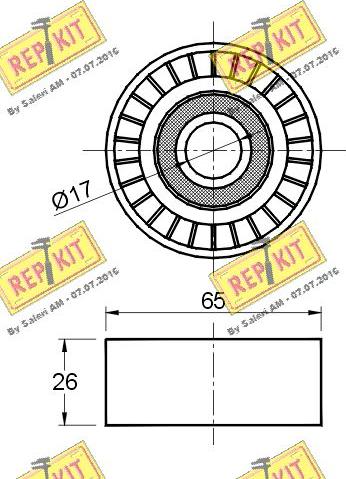 REPKIT RKT2638 - Ohjainrulla, moniurahihna inparts.fi