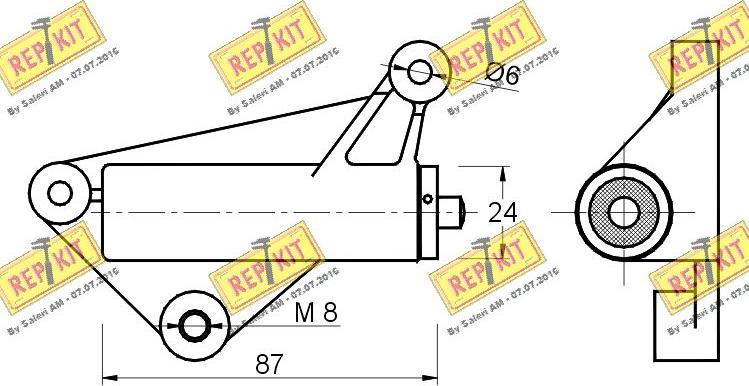 REPKIT RKT2129 - Vaimennin, hammashihna inparts.fi