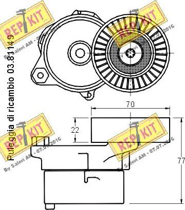 REPKIT RKT2864 - Hihnankiristin, moniurahihna inparts.fi