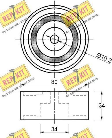 REPKIT RKT2395 - Ohjainrulla, hammashihna inparts.fi