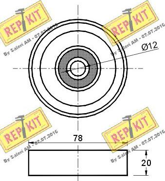 REPKIT RKT2269 - Ohjainrulla, moniurahihna inparts.fi