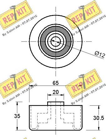 REPKIT RKT2281 - Ohjainrulla, hammashihna inparts.fi