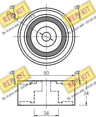 REPKIT RKT2732 - Ohjainrulla, hammashihna inparts.fi