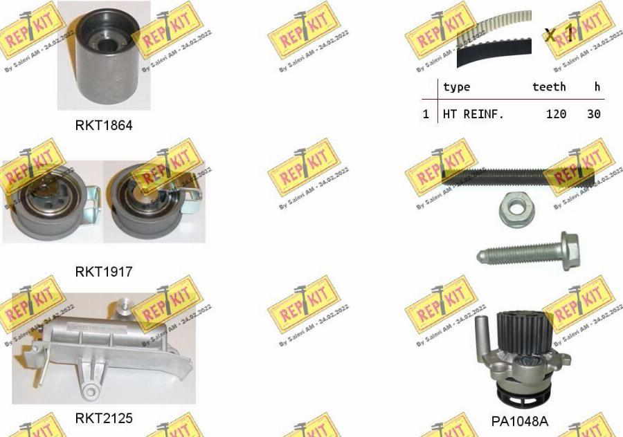 REPKIT RKTK0941PA - Vesipumppu + jakohihnasarja inparts.fi