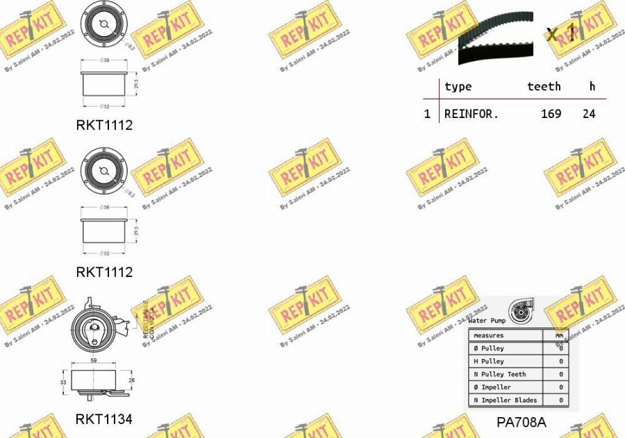 REPKIT RKTK0830PA - Vesipumppu + jakohihnasarja inparts.fi