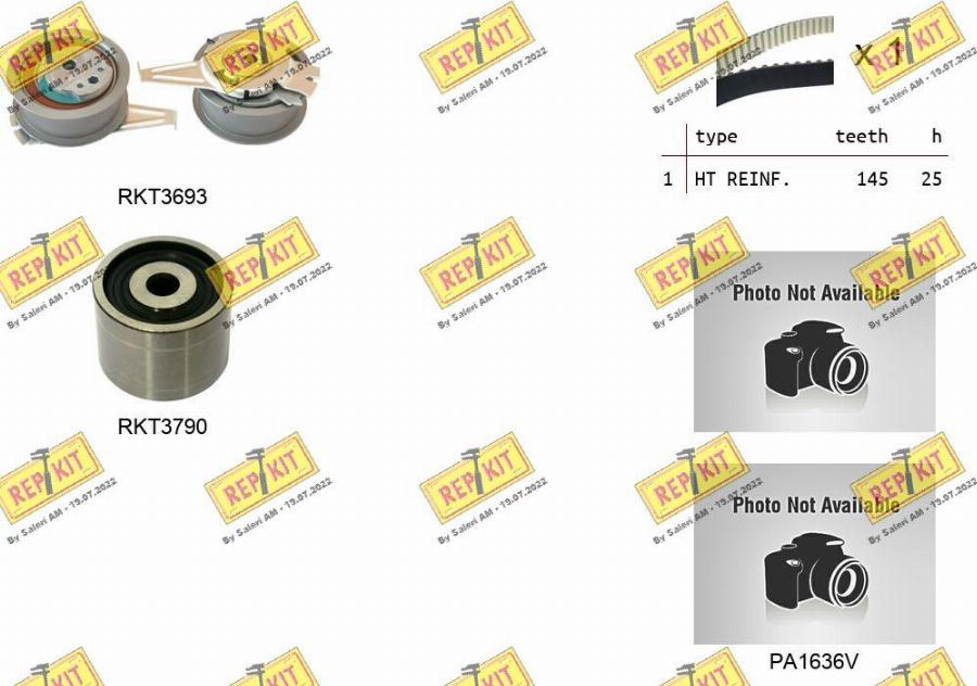 REPKIT RKTK1181PA2 - Vesipumppu + jakohihnasarja inparts.fi