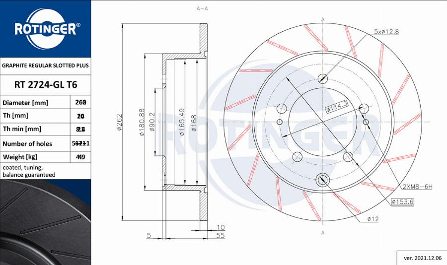 Rotinger RT 1144-GL T6 - Jarrulevy inparts.fi