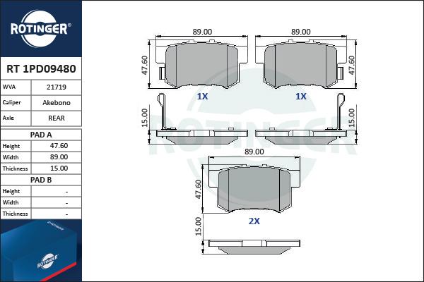 Rotinger RT 1PD09480 - Jarrupala, levyjarru inparts.fi