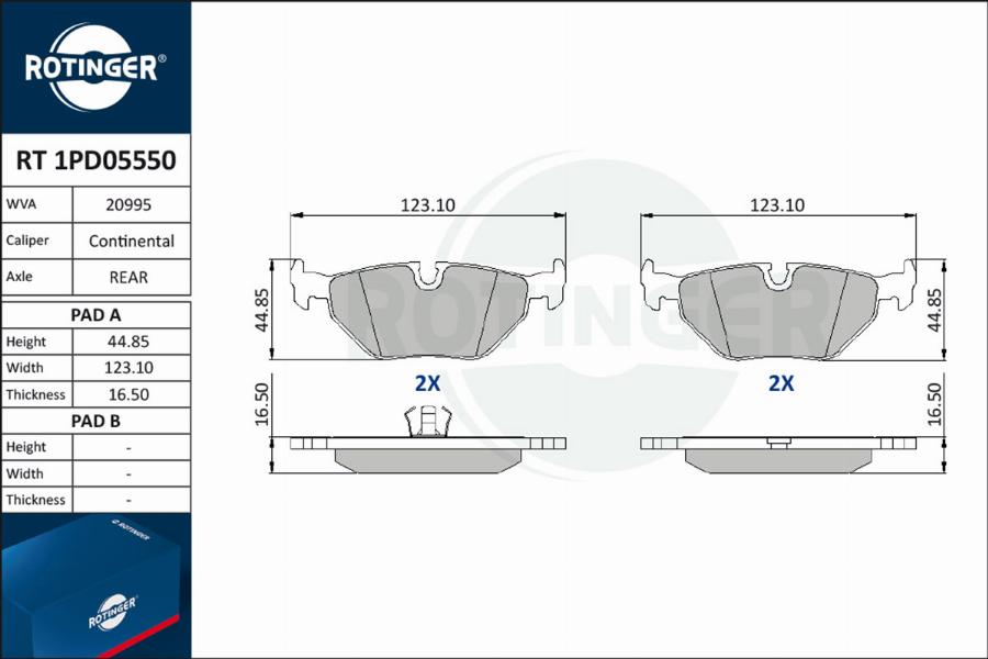 Rotinger RT 1PD05550 - Jarrupala, levyjarru inparts.fi