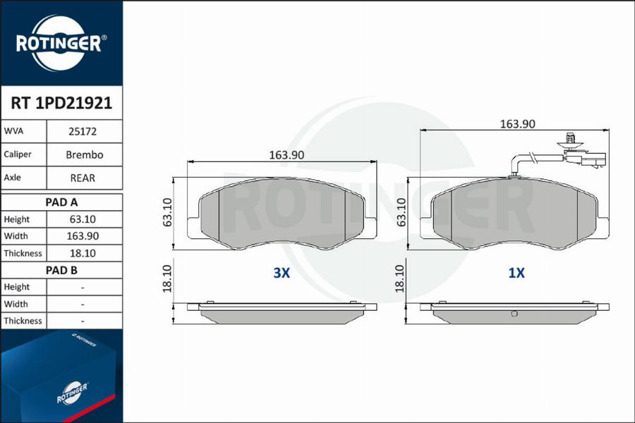 Rotinger RT 1PD21921 - Jarrupala, levyjarru inparts.fi