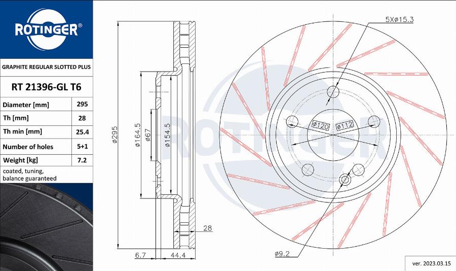 Rotinger RT 21396-GL T6 - Jarrulevy inparts.fi