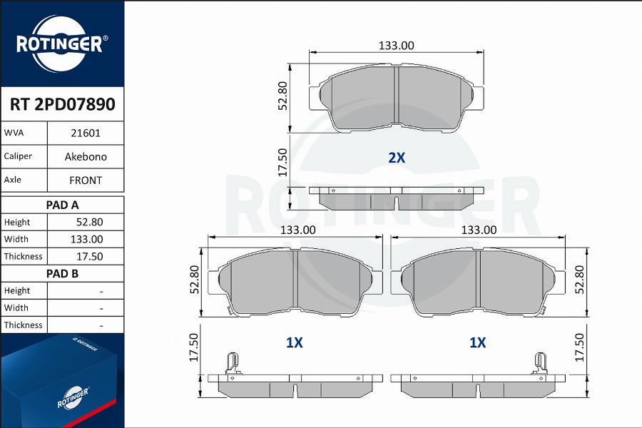 Rotinger RT 2PD07890 - Jarrupala, levyjarru inparts.fi