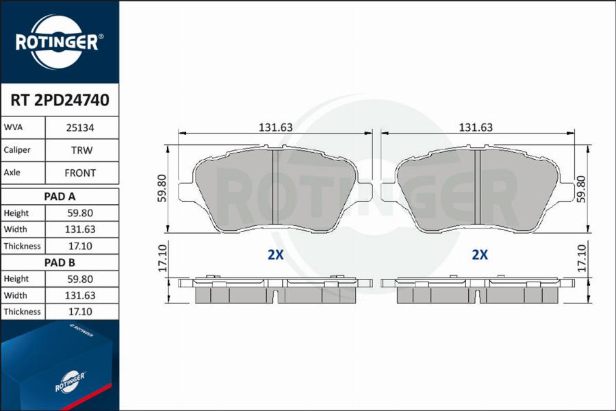 Rotinger RT 2PD24740 - Jarrupala, levyjarru inparts.fi