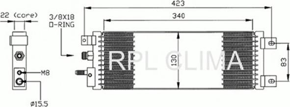 RPLQuality APCDCH0027 - Lauhdutin, ilmastointilaite inparts.fi