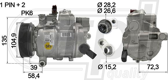 RPLQuality APCOAU5052 - Kompressori, ilmastointilaite inparts.fi