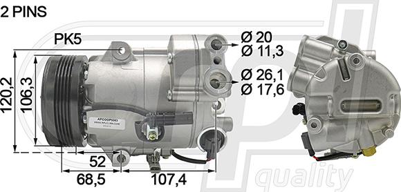 RPLQuality APCOOP5063 - Kompressori, ilmastointilaite inparts.fi