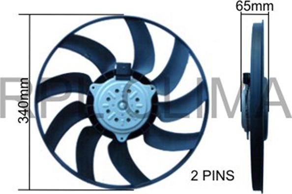 RPLQuality APELVW5074 - Tuuletin, moottorin jäähdytys inparts.fi