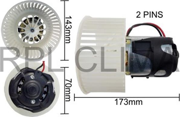 RPLQuality APVTBW0014 - Sähkömoottori, sisätilanpuhallin inparts.fi