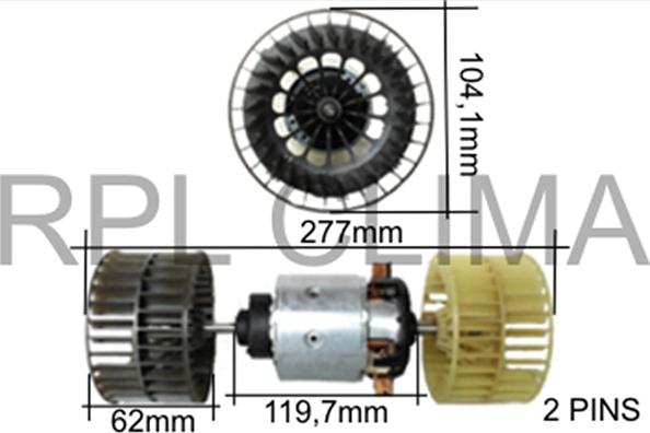 RPLQuality APVTMN5002 - Sähkömoottori, sisätilanpuhallin inparts.fi