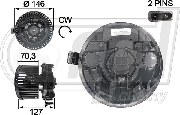 RPLQuality APVTRE5018 - Sähkömoottori, sisätilanpuhallin inparts.fi