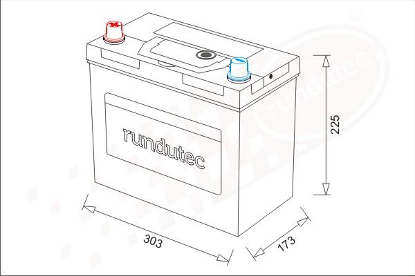 RUTEC RNU100LCNBL - Käynnistysakku inparts.fi