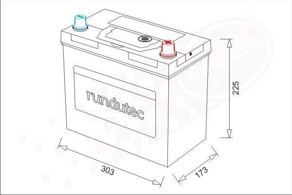 RUTEC RNU100RCNBL - Käynnistysakku inparts.fi