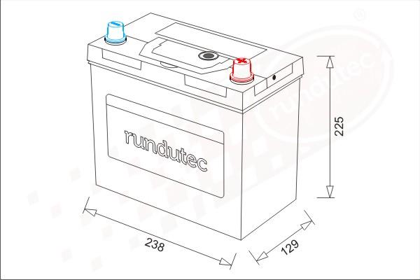 RUTEC RNU045RCJBL - Käynnistysakku inparts.fi