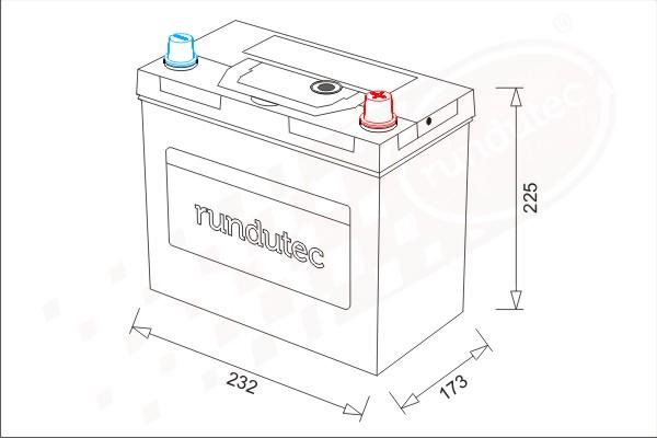 RUTEC RNU065RCN - Käynnistysakku inparts.fi