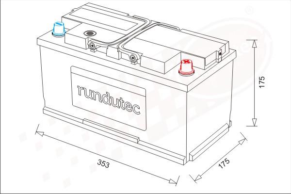 RUTEC RNU088RKN - Käynnistysakku inparts.fi