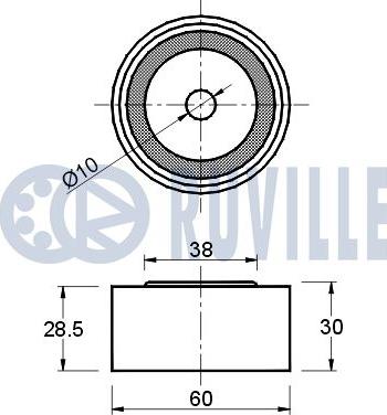 Ruville 540494 - Ohjainrulla, hammashihna inparts.fi