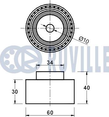 Ruville 540459 - Ohjainrulla, hammashihna inparts.fi