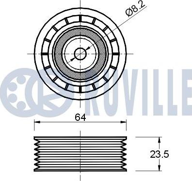 Ruville 540451 - Ohjainrulla, moniurahihna inparts.fi