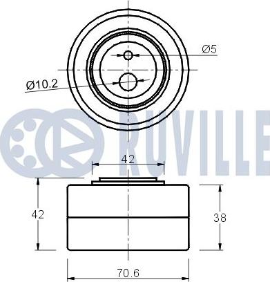 Ruville 540466 - Ohjainrulla, hammashihna inparts.fi