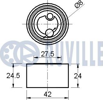 Ruville 540418 - Kiristysrulla, hammashihnat inparts.fi