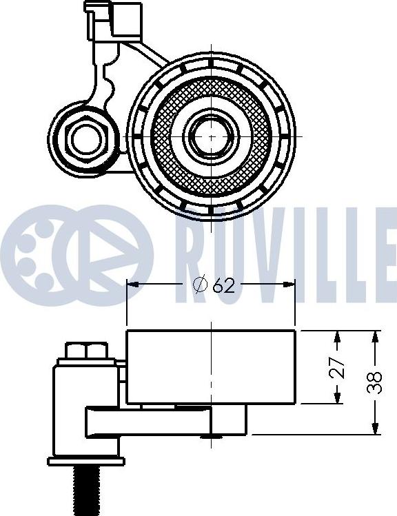 Ruville 540486 - Kiristysrulla, hammashihnat inparts.fi