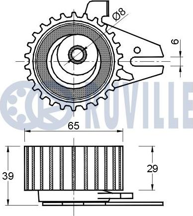 Ruville 540482 - Kiristysrulla, hammashihnat inparts.fi