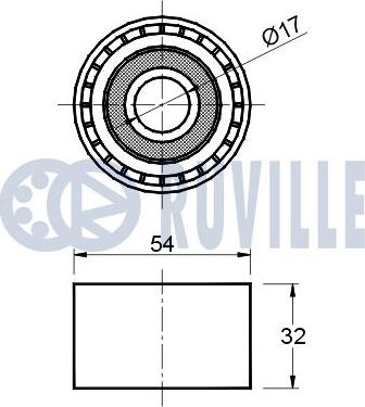 Ruville 540591 - Ohjainrulla, hammashihna inparts.fi