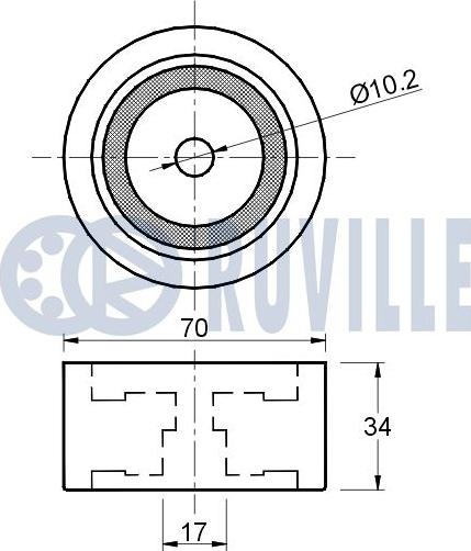 Ruville 540559 - Ohjainrulla, hammashihna inparts.fi