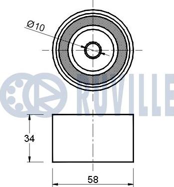 Ruville 540506 - Ohjainrulla, hammashihna inparts.fi