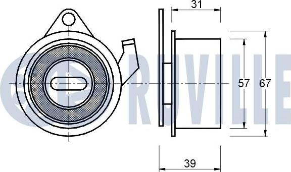 Ruville 540576 - Kiristysrulla, hammashihnat inparts.fi