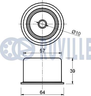 Ruville 540571 - Ohjainrulla, hammashihna inparts.fi