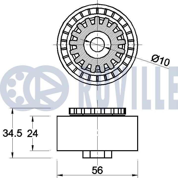 Ruville 540653 - Hihnankiristin, moniurahihna inparts.fi