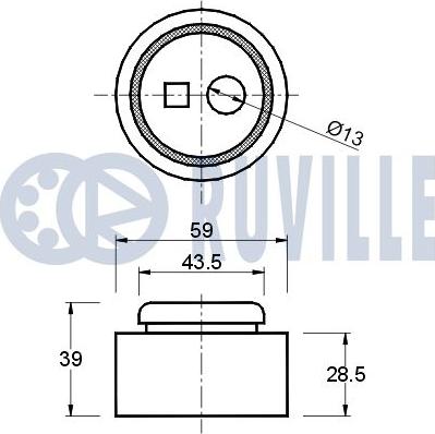 Ruville 540082 - Kiristysrulla, hammashihnat inparts.fi