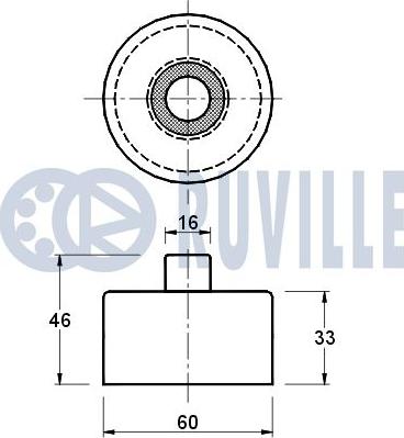 Ruville 540038 - Ohjainrulla, hammashihna inparts.fi