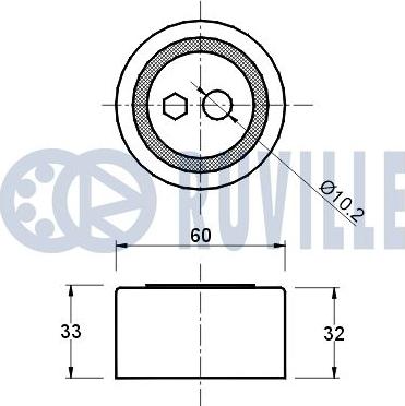 Ruville 540076 - Ohjainrulla, hammashihna inparts.fi