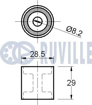 Ruville 540196 - Ohjainrulla, hammashihna inparts.fi