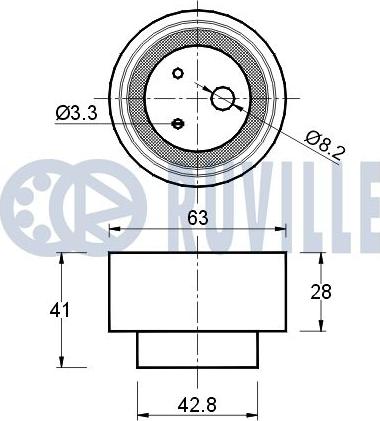 Ruville 540197 - Kiristysrulla, hammashihnat inparts.fi